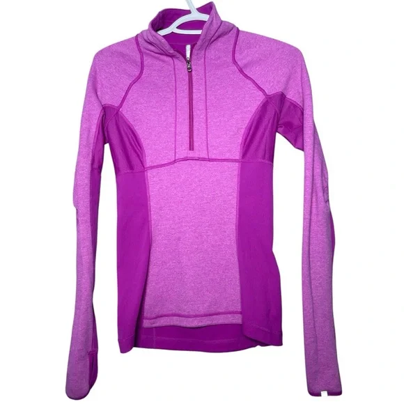 Lululemon 4 Sweatshirt Reversible Sweater Quarter Zip Athletic Activewear Sporty - Picture 8 of 16